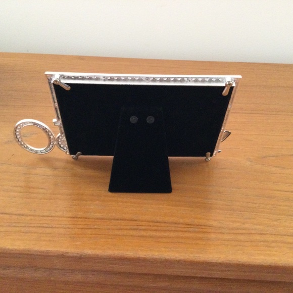 GOLDEN ANNIVERSARY PHOTO FRAME 6" X  4 " SILVER with SPARKLIG  BEADS - Picture 3 of 4